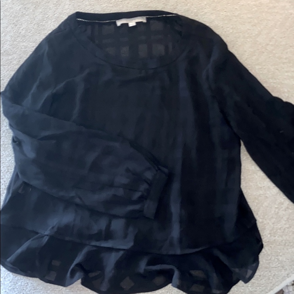Plaid Ruffle Blouse